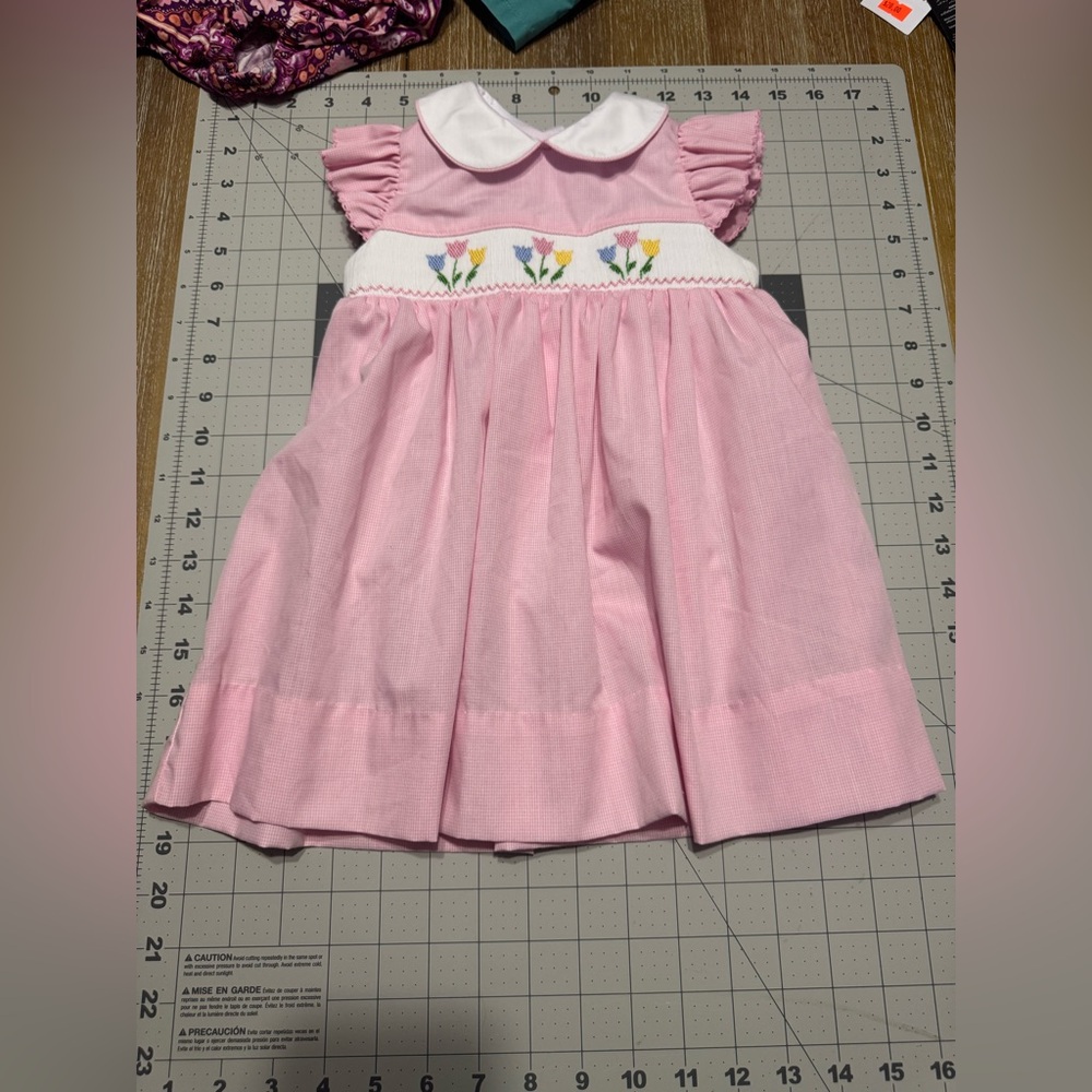Smocked flower dress